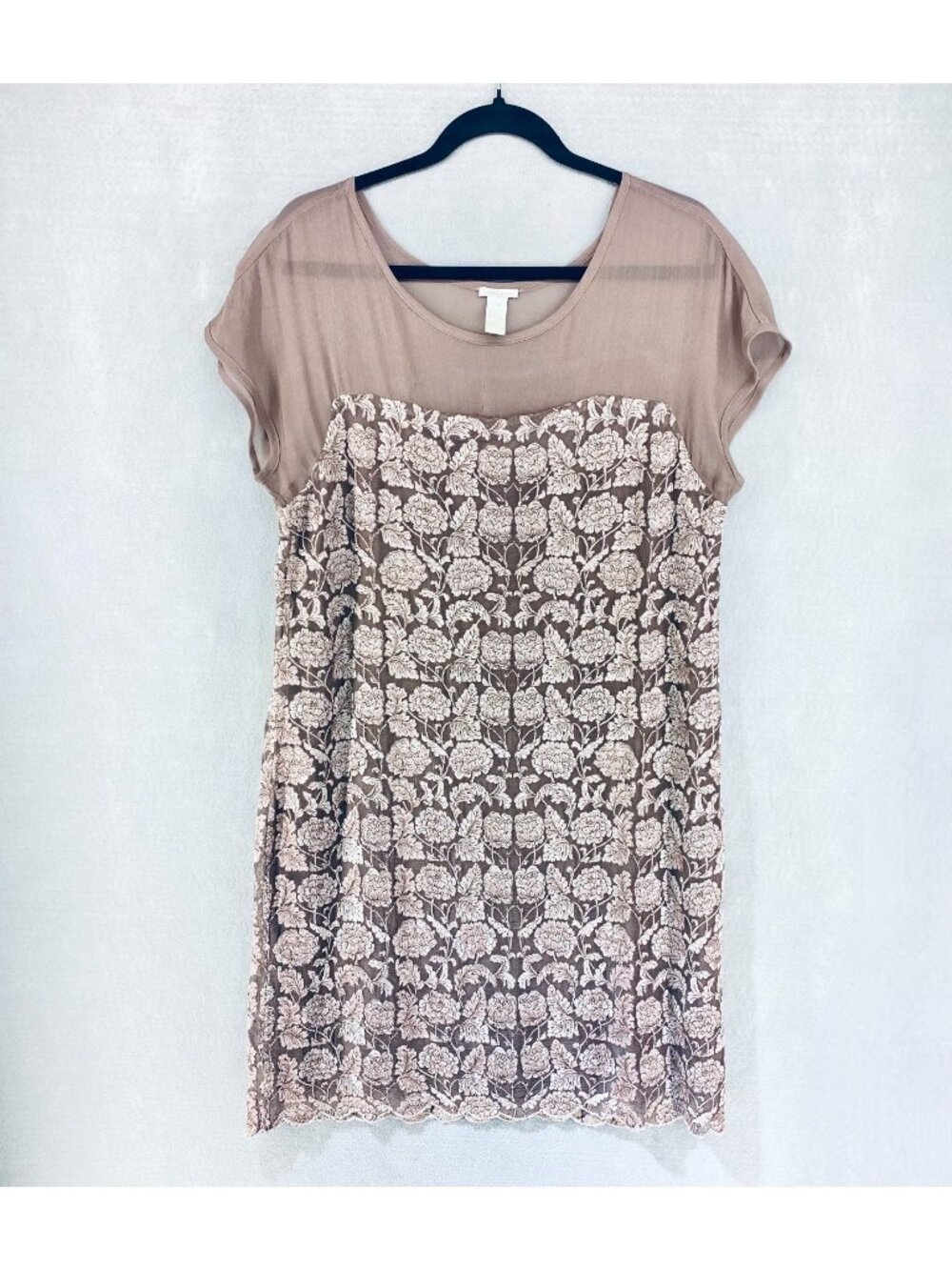 Sundance Lace Dress Womens PM Rose Blush Mini Romantic Boho Quiet Luxury